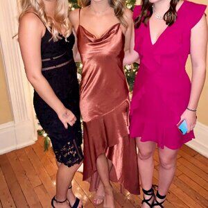 House of Harlow 1960 size S amber / ruby long dress